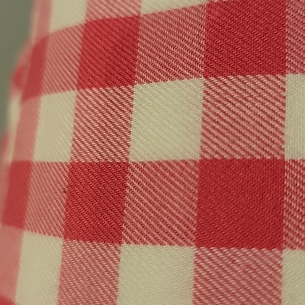 Talbots Button Down, Check Pattern, Denim Cuffs, … - image 4